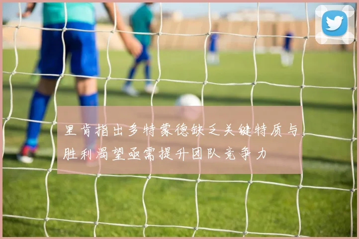 里肯指出多特蒙德缺乏关键特质与胜利渴望亟需提升团队竞争力